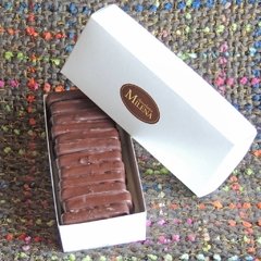 Bocaditos de Dulce de Leche bañados en chocolate - Milena Chocolates - Bombones, Mentas y Bocaditos de dulce de leche