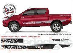 Faixa Lateral Kit Adesivo Toyota Hilux - Mod. TRD Sports