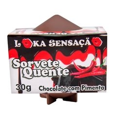 Vela Comestível Sorvete Quente 25g LOKA SENSAÇÃO Chocolate com Pimenta