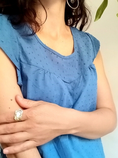 Blusa Frida Azul - tienda online
