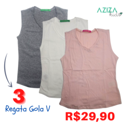 <PROMOÇÃO COMBO> 3 RegataS Degote V