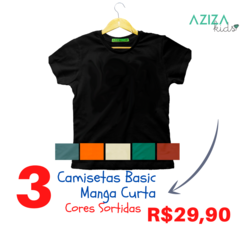 <PROMOÇÃO COMBO>3 Camisetas Basic Lisa