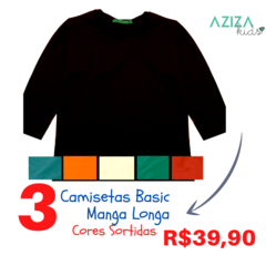 <PROMOÇÃO COMBO> 3 Camisetas Basic Lisa