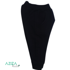 <PROMOÇÃO COMBO>Blusão Moletinho Capuz Gatinho + Calça de Moletinho Preta - Aziza Kids