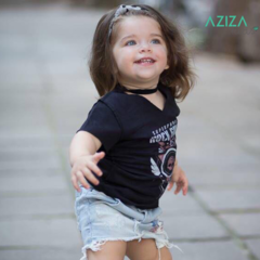 <PROMOÇÃO COMBO>Mini Saia + Camiseta Stonada - comprar online