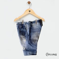 Bermuda Jeans Barra Italiana Sobretinto - comprar online