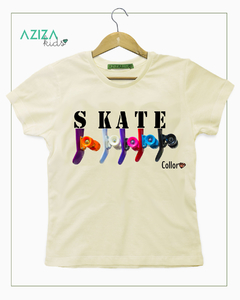 Camiseta Degote Careca Skate Collor