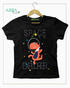 Camiseta Degote Careca Preta Explorer