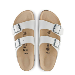 Sandalia Birkenstock Arizona Birko Flor White Narrow (B9516NA) 69