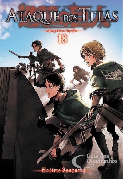 Ataque dos Titãs vol 18, de Hajime Isayama