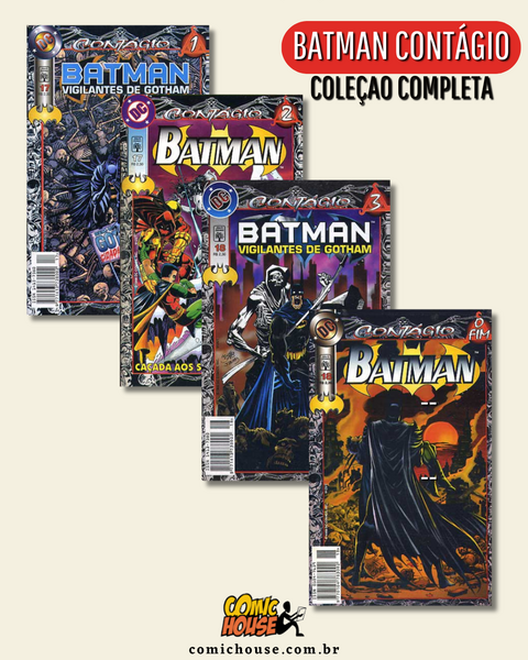 Batman Contágio - Coleção Completa 4 edições - Formatinho Abril