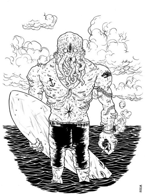 Cthulhu is a surfer, de Juscelino Neco