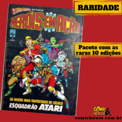 Heróis em Ação - Pacote com as dez edições - A primeira publicação mix de super-heróis da Editora Abril