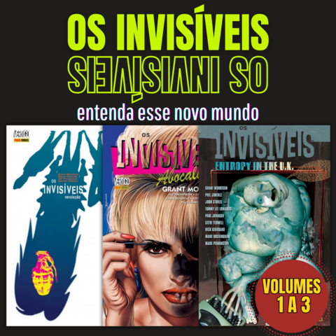 Os Invisíveis, de Grant Morrison - vol 1 a 3 - Série Completa