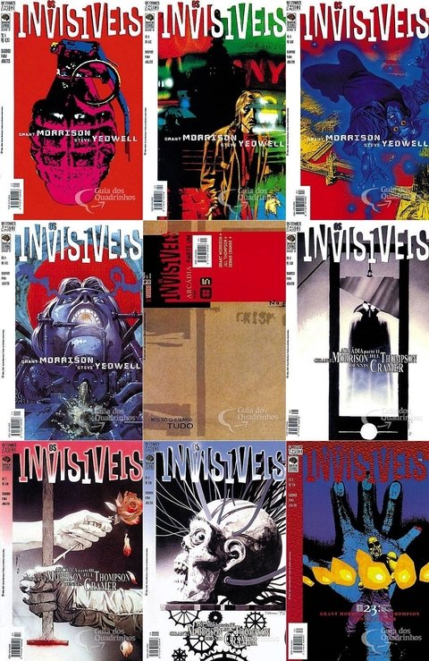 Pack Os invisíveis vol 1 a 10, de Grant Morrison