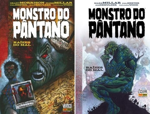 Pack Monstro do Pântano: Raízes do Mal vol 1 e 2, de Grant Morrison e Mark Millar