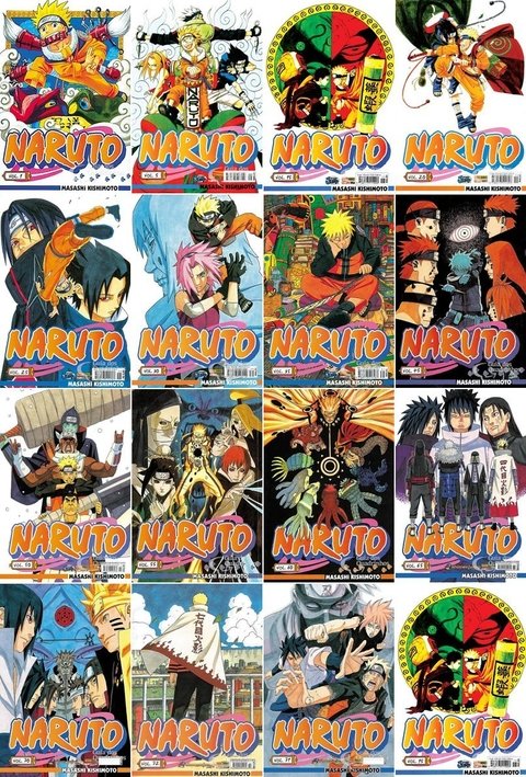 Pack Naruto 72 edições - Coleção Completa