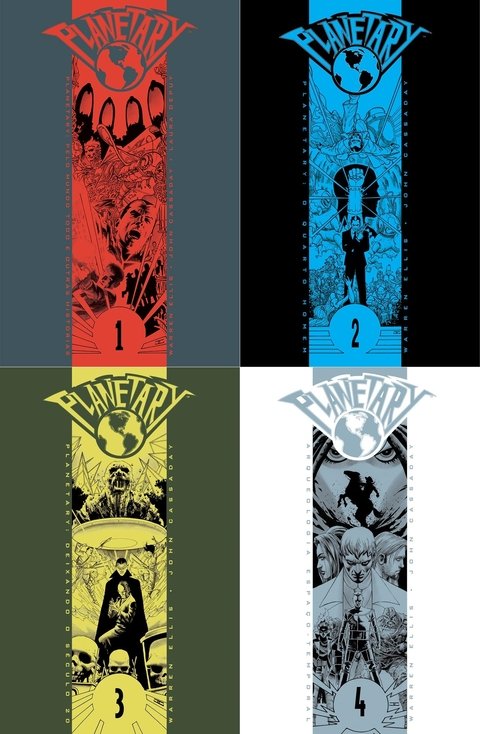 Pack Planetary vol 1 a 4, de Warren Ellis e John Cassady - Série Completa