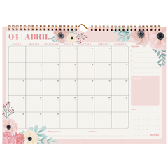 Calendario Mooving 35x25 Floral 1420241 en internet