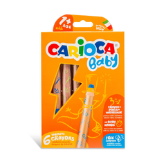 Lápices Crayones Carioca 3 en 1 x6 (42817)