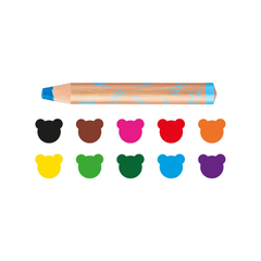 Lápices Crayones Carioca 3 en 1 x10 (42818) - comprar online