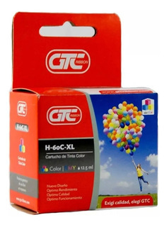Cartucho GTC 60C-XL p/ HP 60 XL Color
