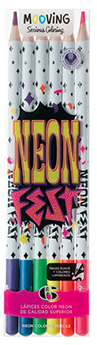 Lápices Neon x 6 Mooving (3011206)