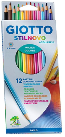 Lápices Giotto Stilnovo Acuarelables x 12 (255700)