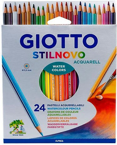 Lápices Giotto Stilnovo Acuarelables x 24 (255800)