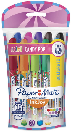 Bolígrafo Paper Mate Candy Pop x 10 (2023678)