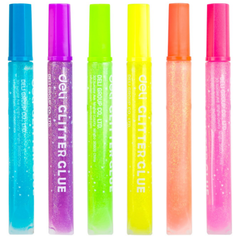 Adhesivo Deli Glitter Neon x 6 (A713 Slime) - comprar online