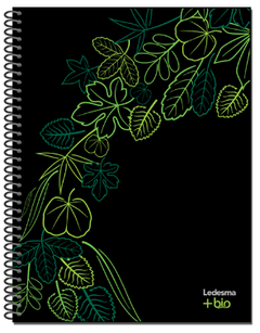 Cuaderno Ledesma +bio 16x21 cm 120 hjs (100% sustentable)