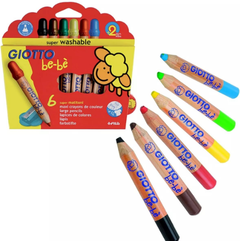Lápices Crayones Giotto Bebé x 6 (466400)