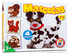 Puzzle Mascotas x4 (Ruibal)