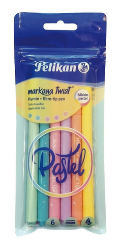 Marcadores Markana Twist Pastel x 6 Pelikan