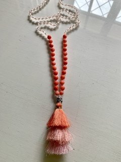 Japamala Coral + quartzo Rosa - comprar online