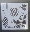 Stencil adornos navideños 15 x 15