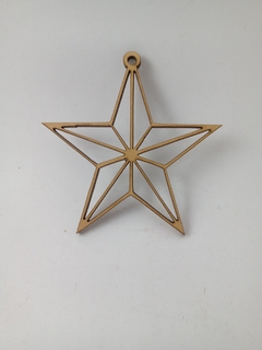 Adorno estrella calada 7 cm