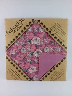 Papel para origami bifaz Peonias