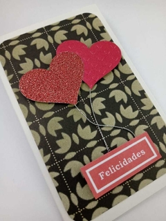 Tarjeta Dos corazones - comprar online