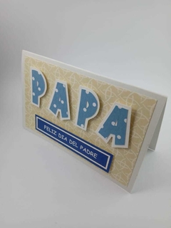 Tarjeta Letras Papá - Pamela Flavia