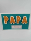 Tarjeta Letras Papá