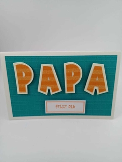 Tarjeta Letras Papá