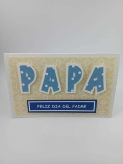 Tarjeta Letras Papá en internet