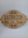 Cartel Bathroom 20 x 13,5 cm