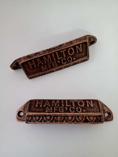 Tirador Hamilton Cobre x 2