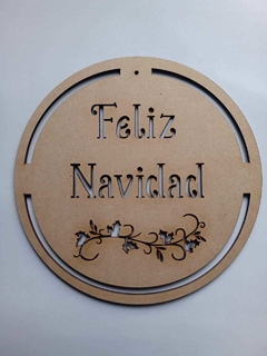 Cartel Feliz Navidad 20 cm