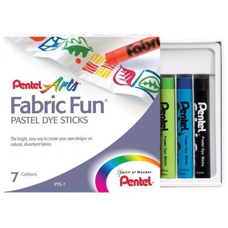 Pastel seco Fabric Fun Pentel - 7 cores