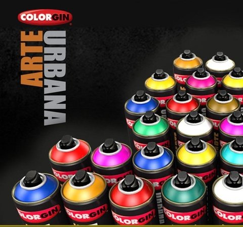 Spray Arte Urbana Colorgin, todas as cores. valor unitário na internet