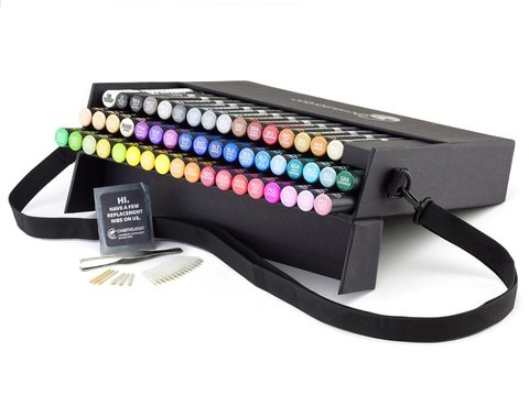 Caneta Artistica Chameleon Color Tones - Kit 52 cores - Atelie das Artes